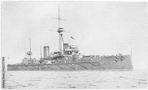 Obraz na płótnie Steamships - Dreadnought. Date: circa 1906/7