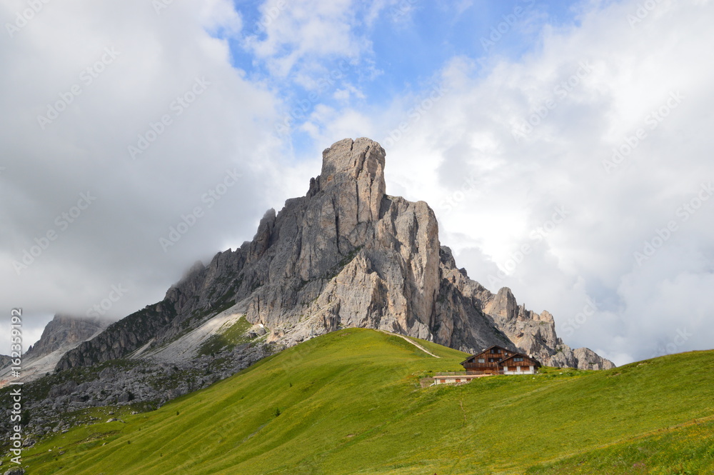 Dolomite's mountain near Passo Giau, Trentino, Italy
