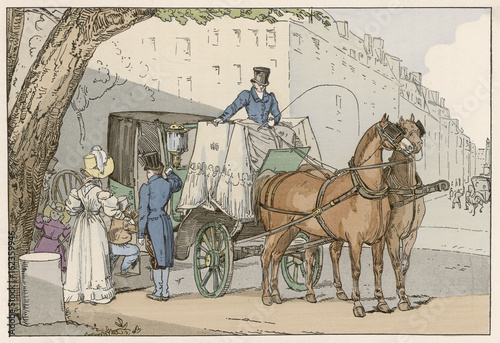 Private Carriage 1820s. Date: 1820s © Archivist