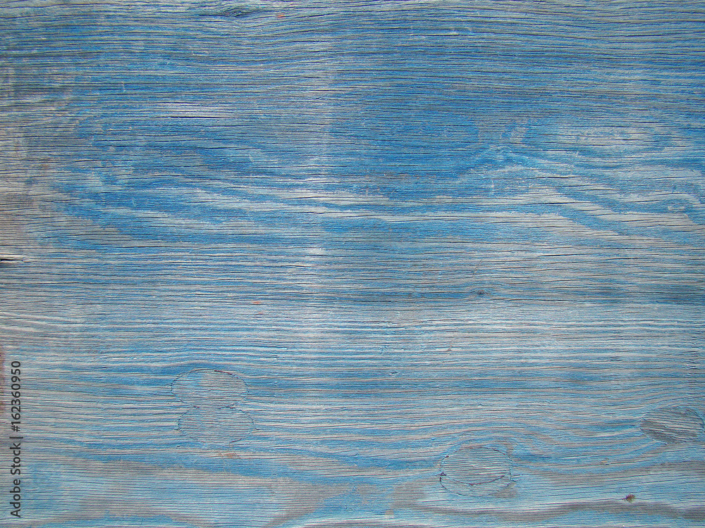 Obraz premium Background old blue paint on a wooden wall
