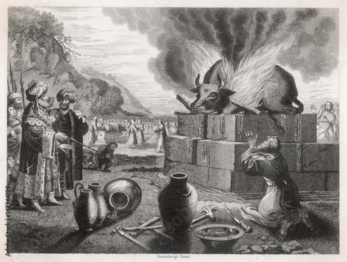 Foto Elijah Burns a Cow