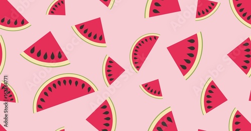 Hintergrund nahtlos mit Muster aus Wassermelonen