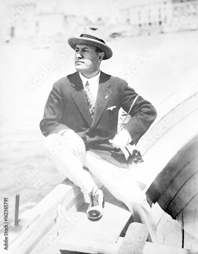 Mussolini Yachting. Date: 1883 - 1945 photo