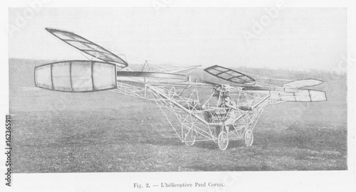 Cornu Helicopter 1. Date: 1908 photo