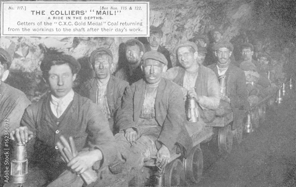 Clay Cross Miners. Date: circa 1910
