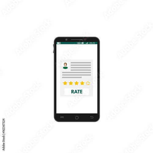 Mobile smartphone app rating
