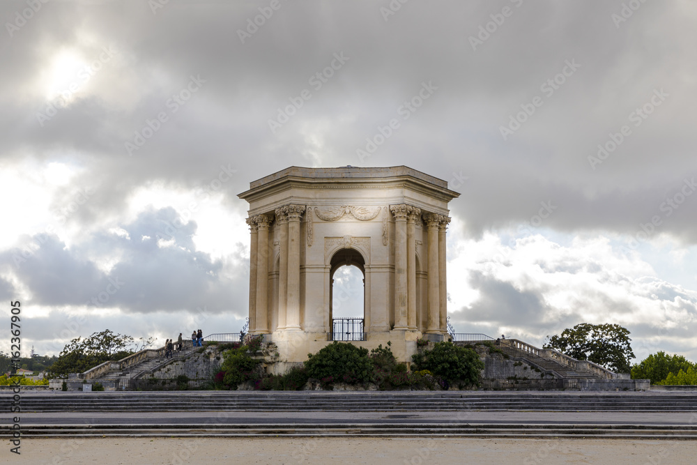 Main basin of Peyrou in promenade park of Peyrou at Montpellier southern France Main basin of Peyrou in promenade park of Peyrou at Montpellier southern France