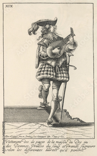 Tableau sur toile 1629 Lute Player. Date: 1629