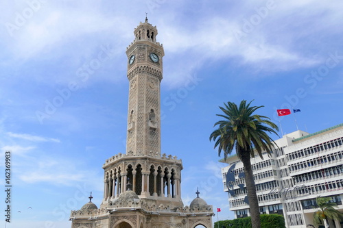 Clock tower in Arabic style in the center of Izmir. It is one of the most famous and distinctive points of the city.