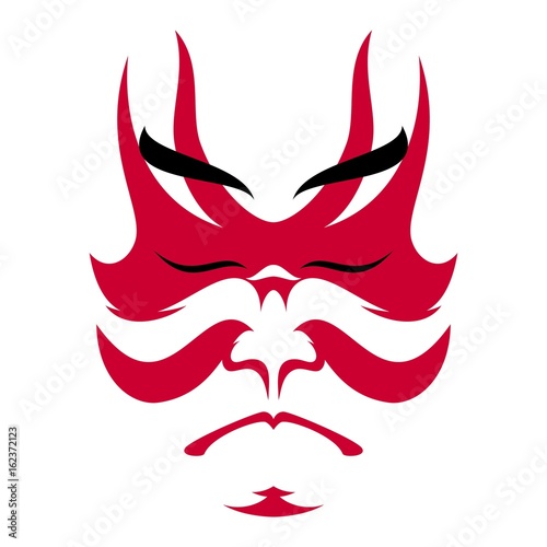 Japanese drama Kabuki face