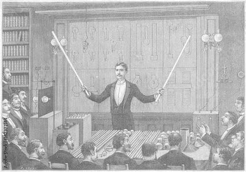 Tesla Lectures at Paris. Date: 20 February 1892