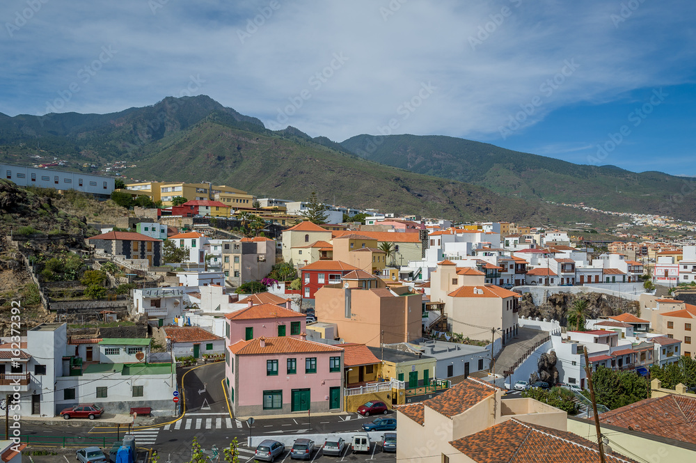 Typical canarian town view, Candelaria