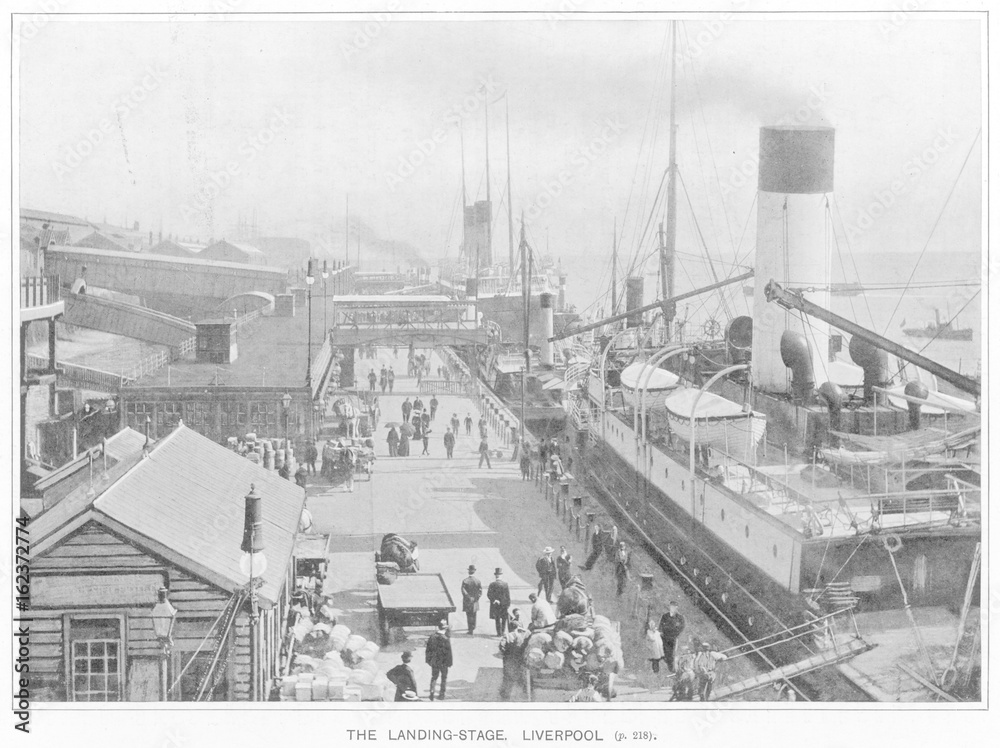 Liverpool Docks - 1890's. Date: 1890's