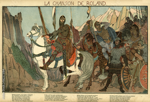 Illustration  La Chanson de Roland. Date: 778