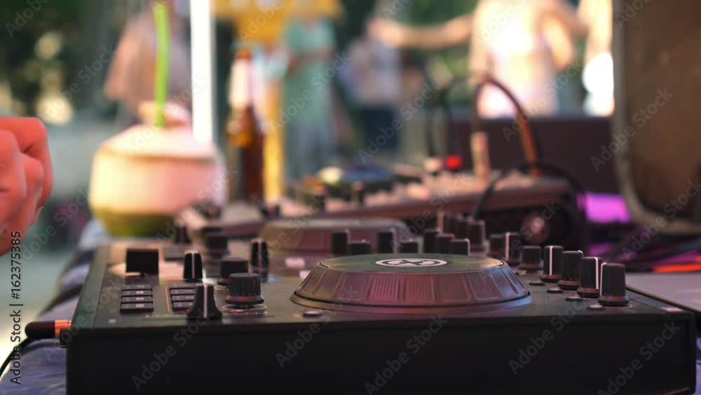 DJ Mixing Console Closeup. HD, 1920x1080. DJ Mixing Console Closeup. HD, 1920x1080.