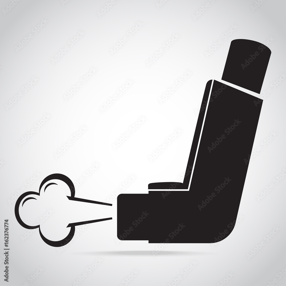 Asthma inhaler icon. Medicine symbol illustration Asthma inhaler icon. Medicine symbol illustration