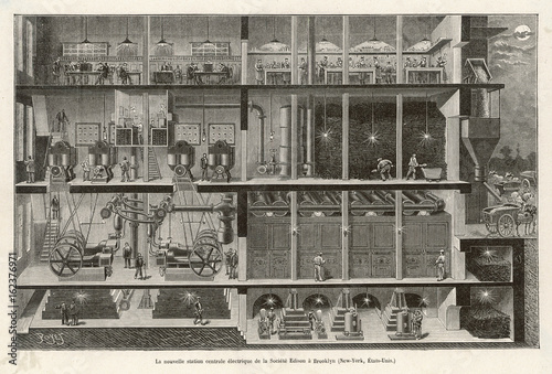 Fotografia Edison - Electricity - NY. Date: 1890