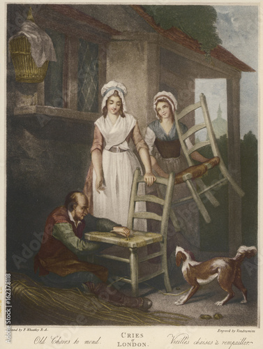 Trade - Mending a Chair. Date: 1795