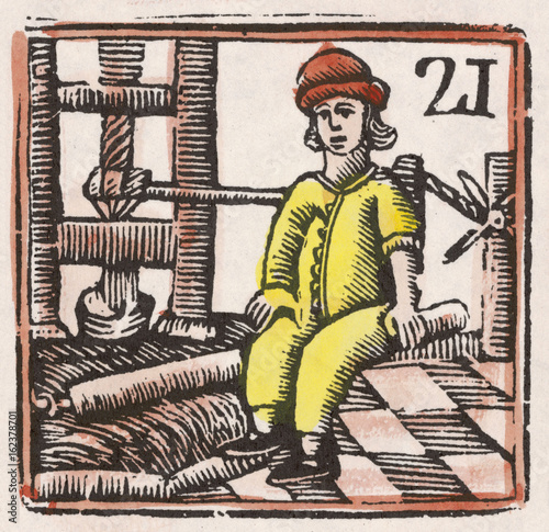 17th century Leatherworker. Date: 17th century