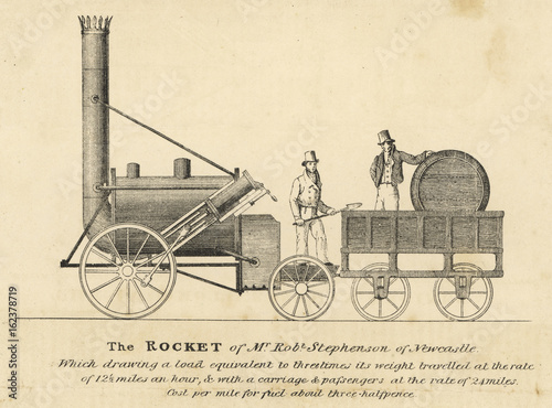 Stephenson's Rocket. Date: 6 October 1829 photo