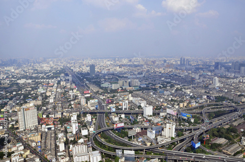 Bangkok city view from above, Thailand