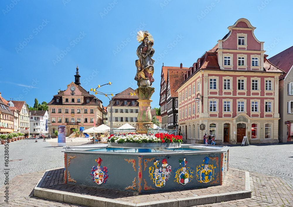 Schwäbisch Gmünd: Marktplatz Stock Photo | Adobe Stock