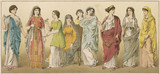 Ancient Roman Women. Date: circa 100 BC