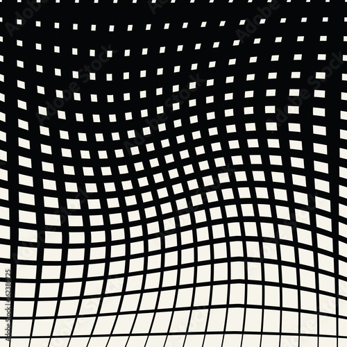 vector geometric square halftone pattern background