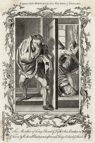 Princes in the Tower  Edward V and Richard  Duke of  York. Date: 1483