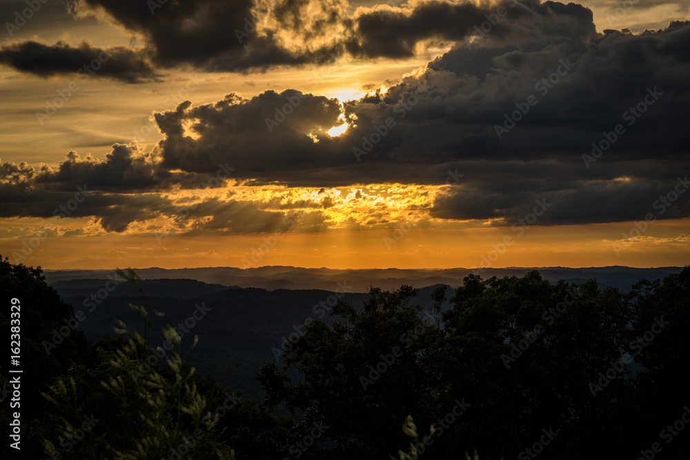 Sunset Behind Clouds Sunset Behind Clouds