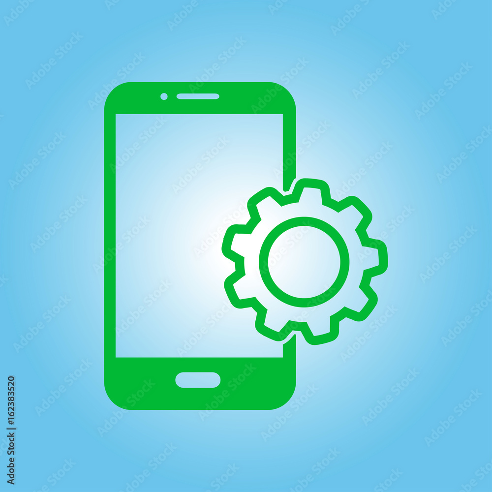 Smart phone services icon. Support for mobile users. Smart phone services icon. Support for mobile users.