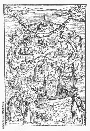 More's Utopia. Date: 1518