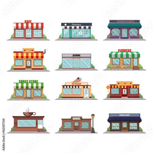 Shop facade icons