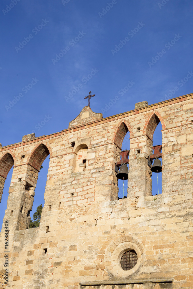 Church of Sant Pere de Pals in Catalonia, Spain, an ancient religious temple built in the tenth century