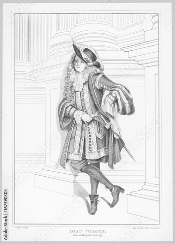 Circa 1690 'Beau' (Costume). Date: circa 1690