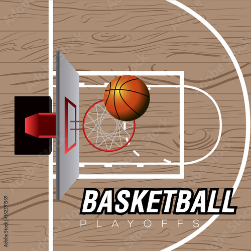 Isolated basketball net