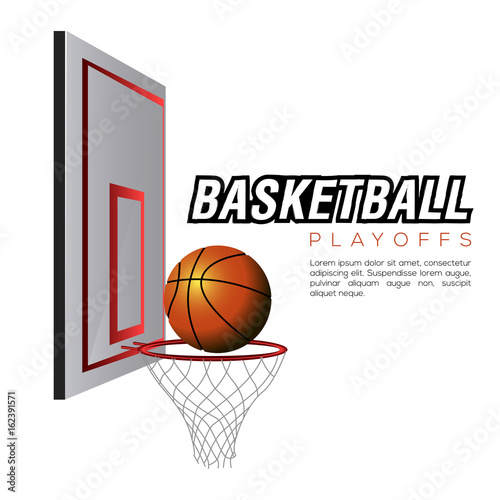 Isolated basketball net