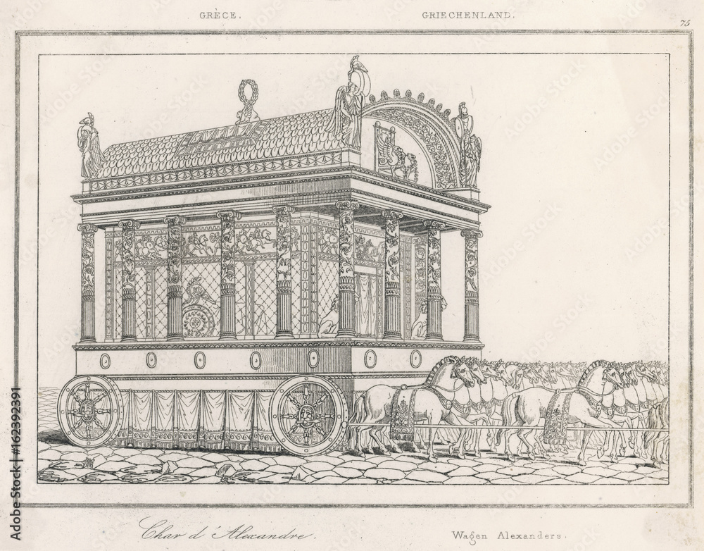 Fototapeta premium Alexander's Carriage. Date: 1817