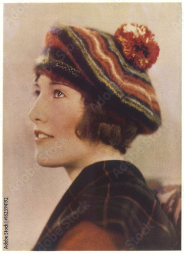 Stripey Tam O'Shanter. Date: 1929 photo