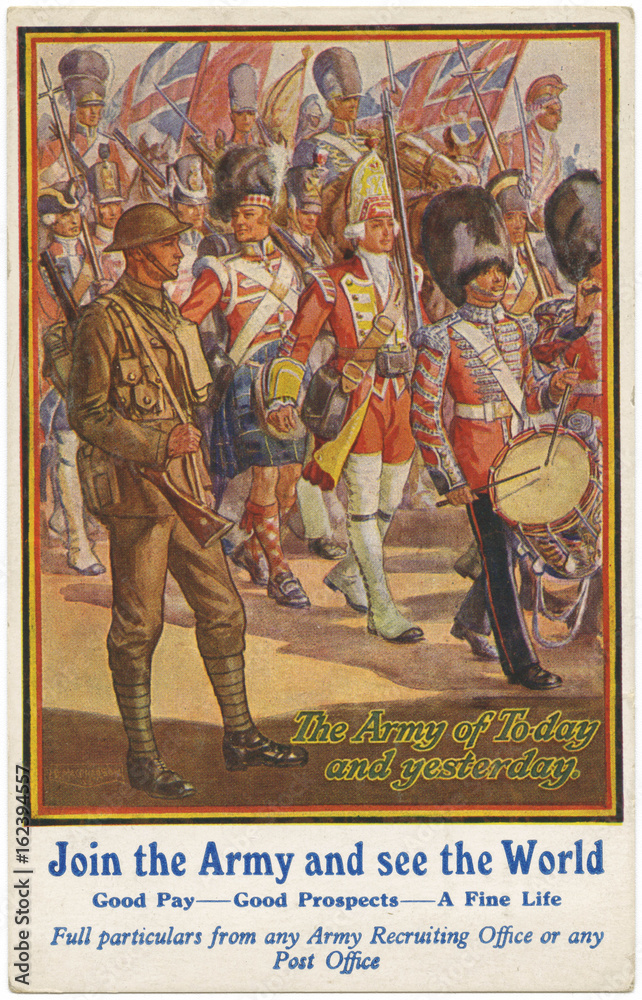 Obraz premium Brit. Recruitment Poster. Date: circa 1912