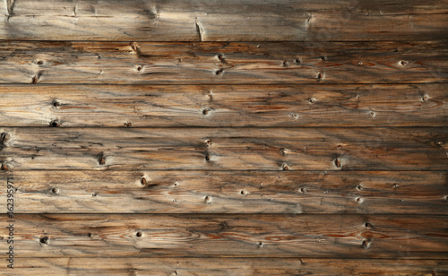 Brown old vintage wooden planks background