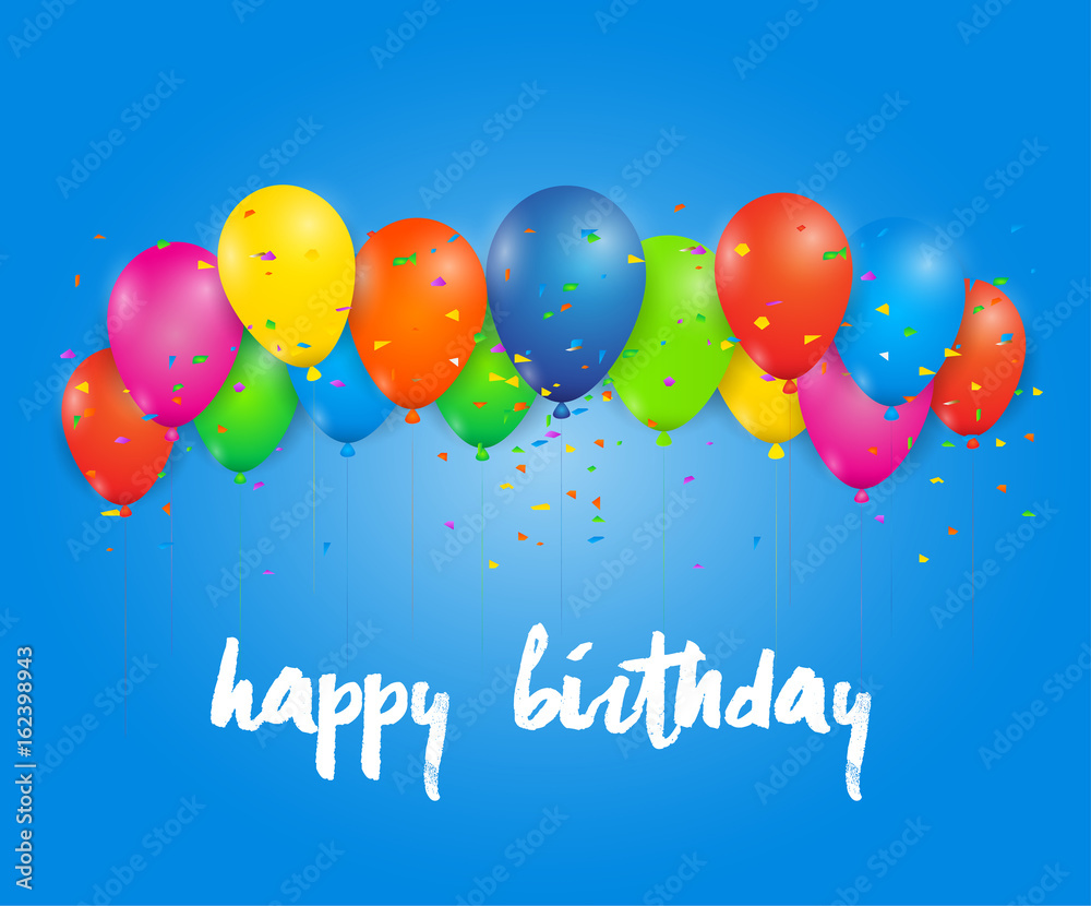 Happy Birthday Greeting Card Template Free Download