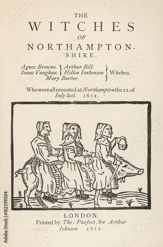 Three Northamptonshire witches. Date: 1612