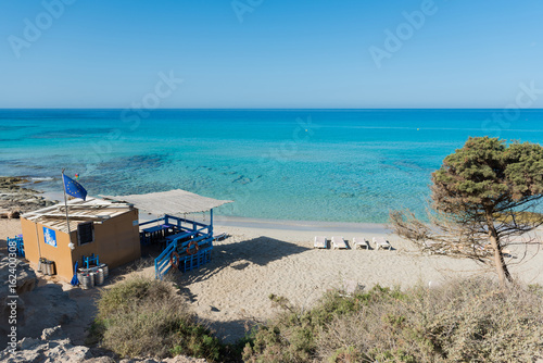 Calm beach in Formentera. Spain