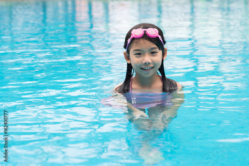 Child in swimming pool