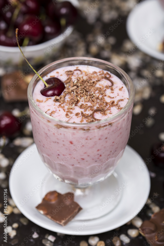 Fresh cherry milkshake Fresh cherry milkshake
