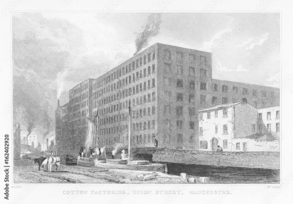Cotton Mill - Union St - 1835. Date: 1835