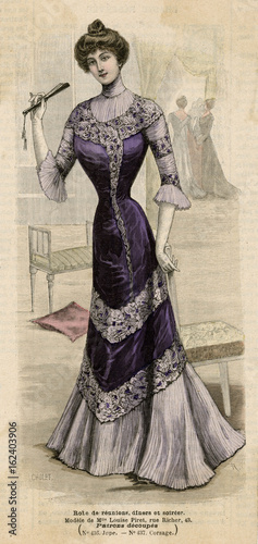 Purple Dress 1899. Date  1899
