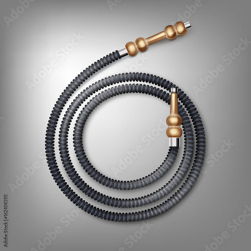Coiled hookah hose