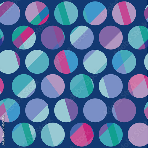 Blue color polka dot motif ...